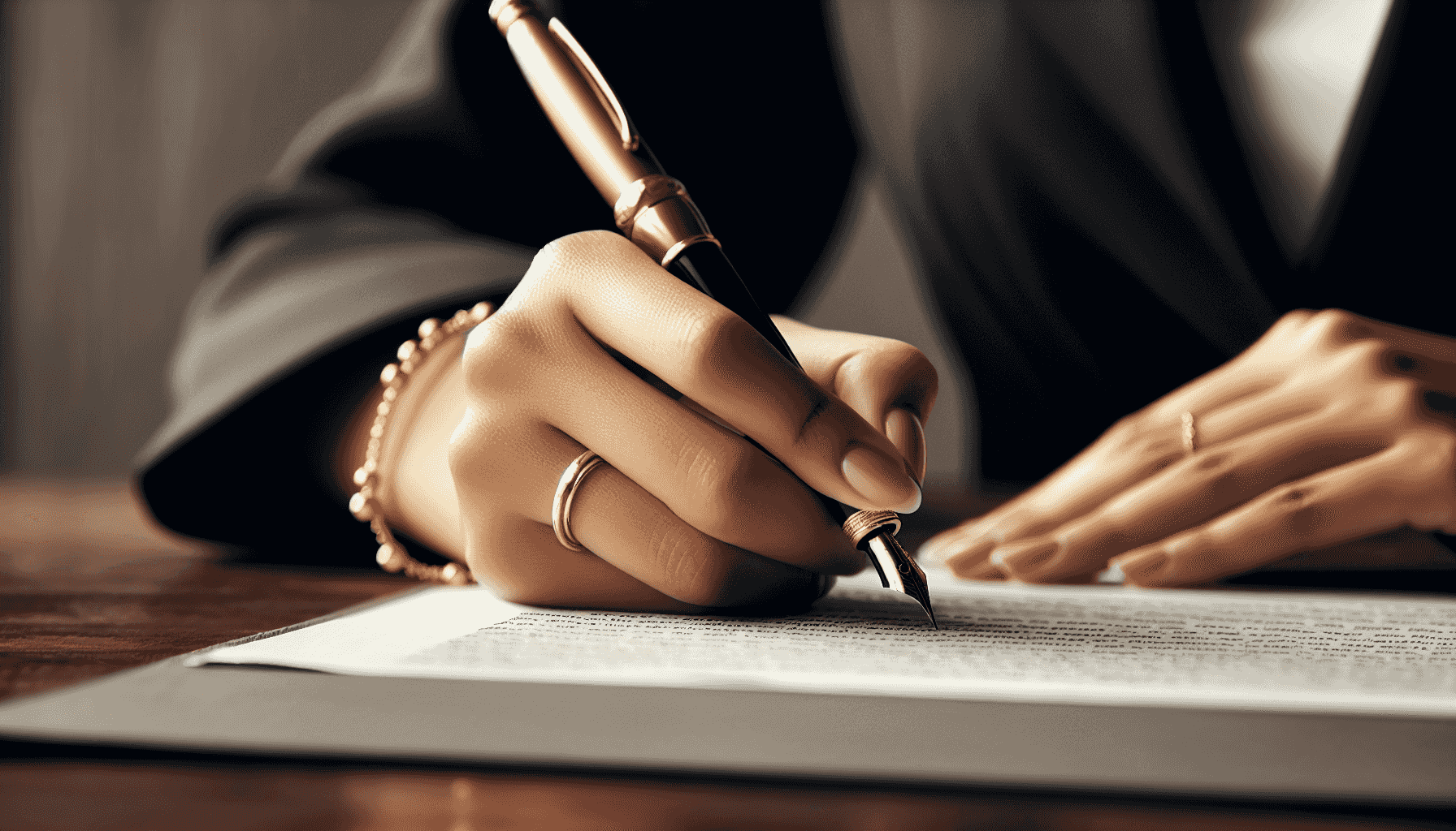 Firma de documento legal