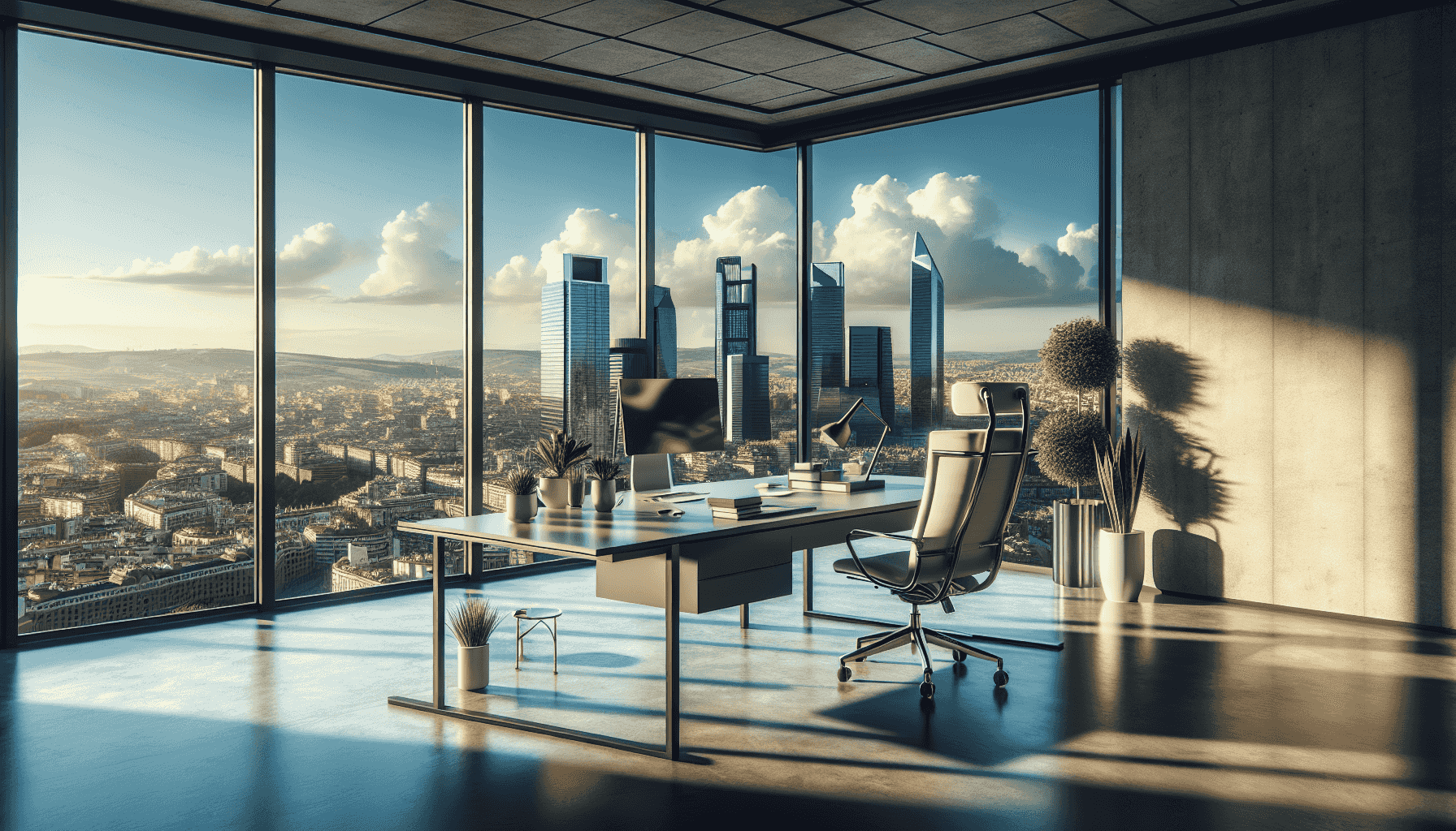 Vista de Madrid desde la oficina